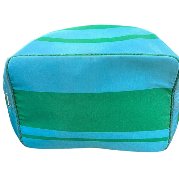 Kate Spade Green and Blue Striped Tote Bag EUC - Picture 7 of 17